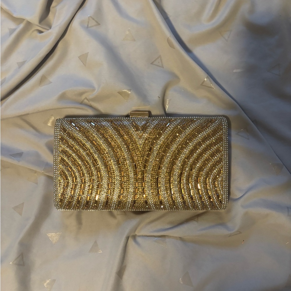 Elegant Gold Clutch Bag